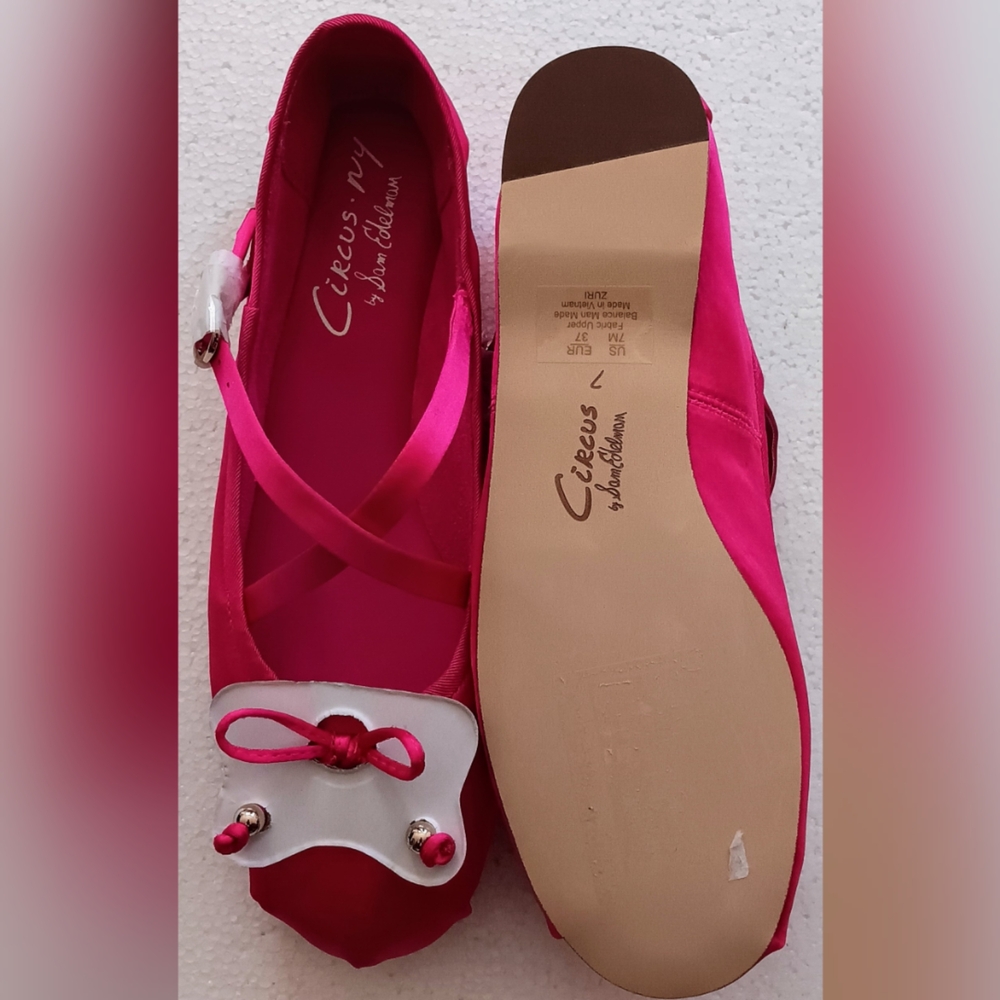 Circus by Sam Edelman Fuchsia Ballet Flats - Picture 3 of 5